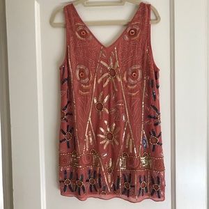 Free People Beaded Shift Dress